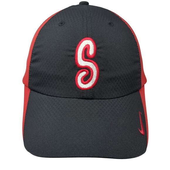 Letter S #11 Strapback Hat Black One Size Embroidered Logo Nike Golf - Picture 1 of 9